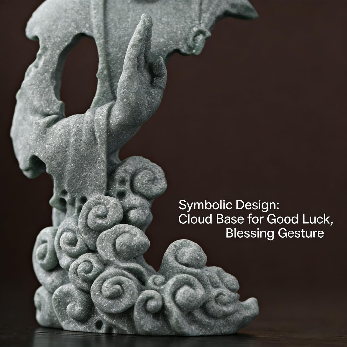 YQLDAHU Meditation Buddha Statue, Sandstone Zen Sculpture for Aquarium Fish Tank, Garden, Home & Office Decor (Indoor/Outdoor) ﻿