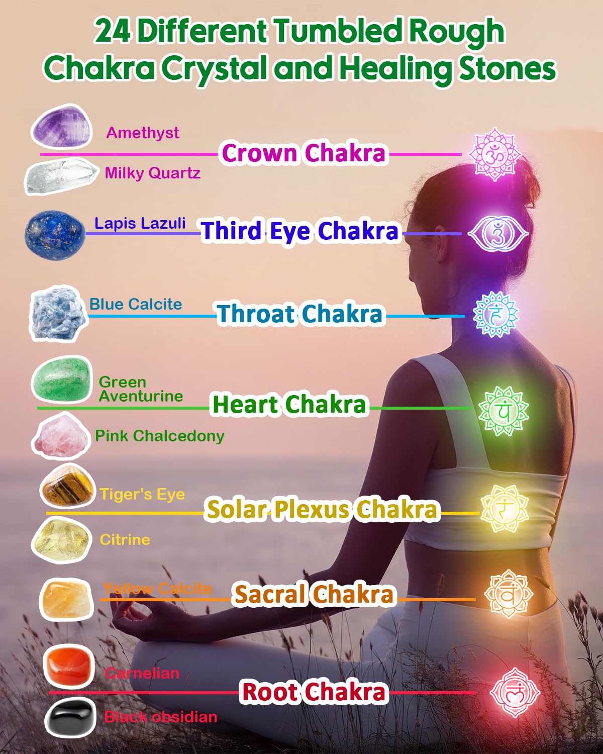 Crystal Advent Calendar 2025, 24 Kinds of Crystals and Geographic Gemstone Rock Advent Calendar 2025 Adult, Kids, Boys, Girls, Teen Girls, Women Healing Crystal Christmas Advent Calendar