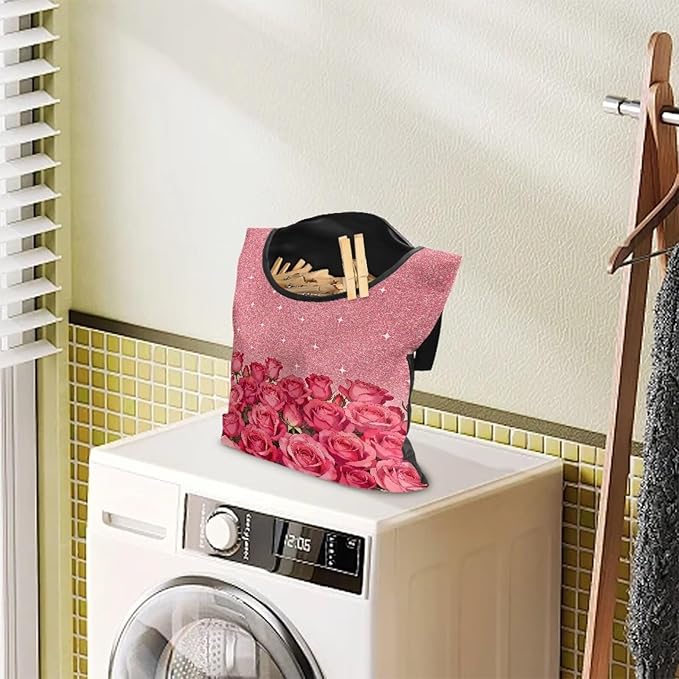 Clothespin Bag for Clothes Pin Holder for Outside and Clothes Line Pins