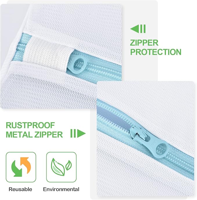 OTraki Large Mesh Washing Bag 43 x 35 in XL Laundry Bag Washer Machine Net