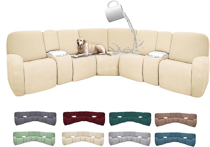 100% Waterproof Sectional Recliner Couch Covers