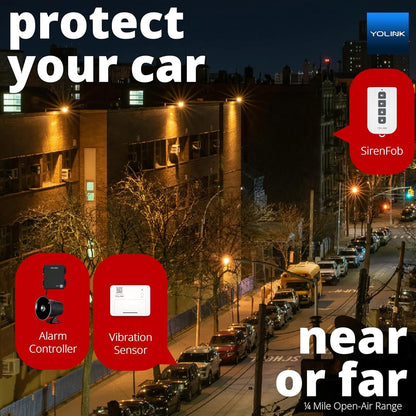 YoLink Hub and Outdoor Security Siren & Smart Alarm Controller Kit - Loud 110 dB, Wireless, Battery-Powered, 1/4 Mile Range, Android-iOS App, Alexa, Google, IFTTT, Home Assistant