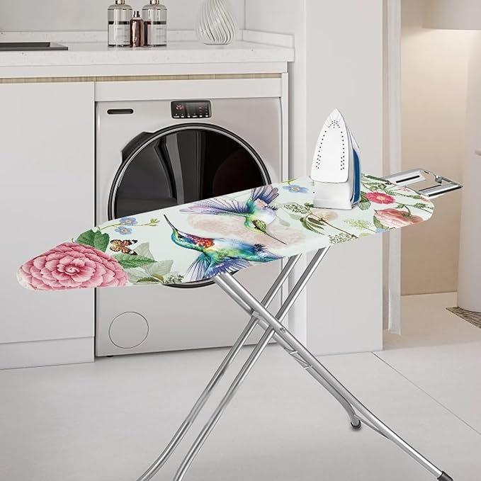 Hummingbird Floral Ironing Board Pad Ironing Board Cover 15" x 54" Scorch