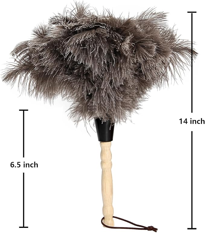 2pcs Ostrich Feather Dusters Natural Feathers Duster