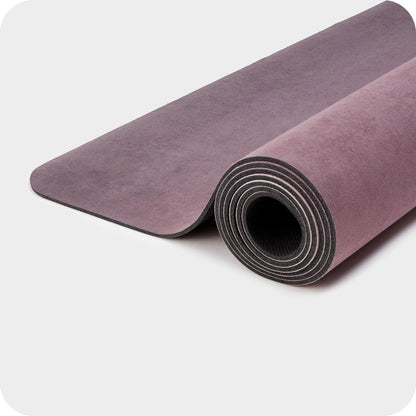 WeGym Yoga Mat, 4mm Cushioned Exercise Mat for Yoga, Pilates, Home Workouts - Anti Slip Polyurethane Suede Yoga Mat with Carrying Strap