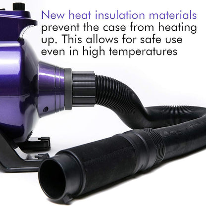 shernbao High Velocity Professional Dog Pet Grooming Hair Force Dryer Blower （Super Cyclone） 5.0HP