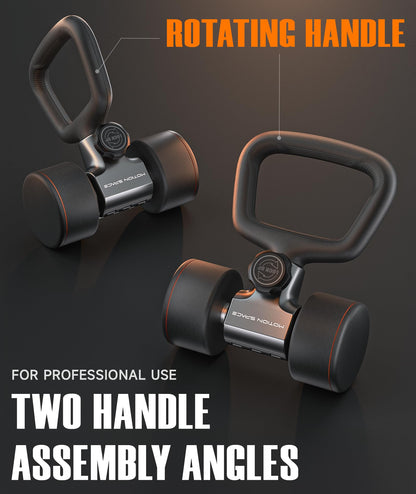 Motion Space Flexible Dumbbell Converter - Convert Dumbbells to Kettlebells 丨130 lb Weight Capacity, Adjustable & Enhanced Compatibility for Wide Range of Dumbbells, for Home Fitness