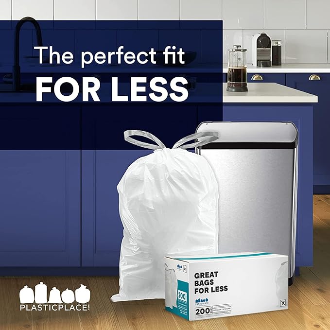 Plasticplace Custom Fit Trash Bags, Compatible