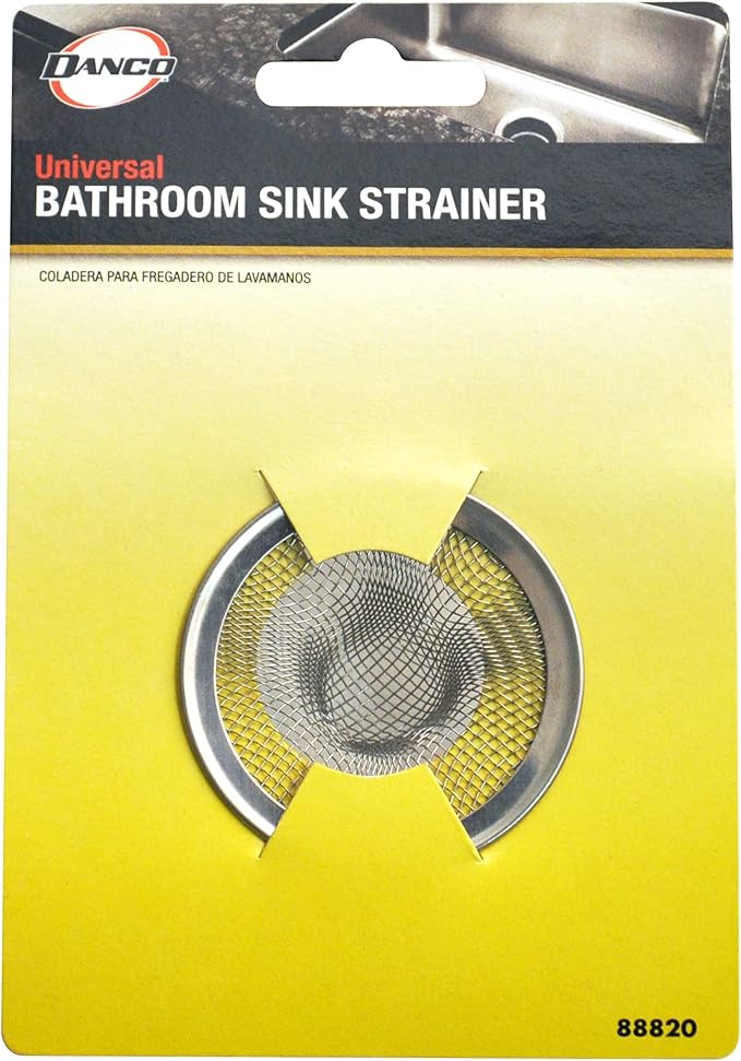 Danco 88820 2 in. Mesh Bathroom Lavatory Sink Strainer, Stainless Steel