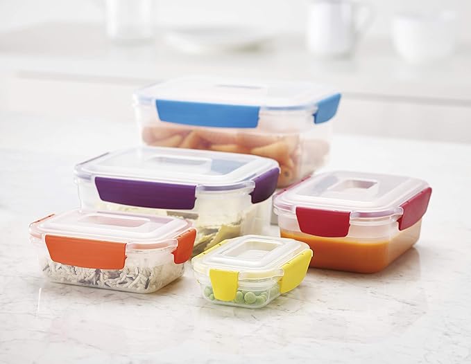 Joseph Joseph Nest Lock Plastic BPA Free Food Storage Container Set
