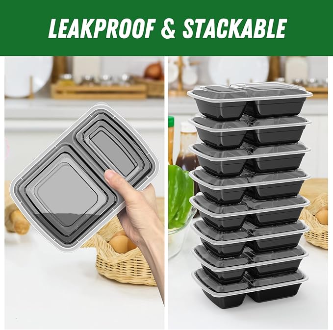 50 Pack 28 oz Meal Prep Containers Reusable