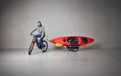 Thule Reacha Sport Bike Trailer - Bike Cargo Trailer - Modular Design for Daily and Recreation use - Lightweight Aluminum Frame - 77lb Capacity - Adjustable towbar to Pull Gear up to 15ft Long