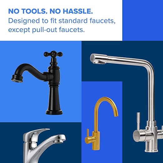 Brita Faucet Mount Water Filter System, No-Wait Filtration, Easy Install
