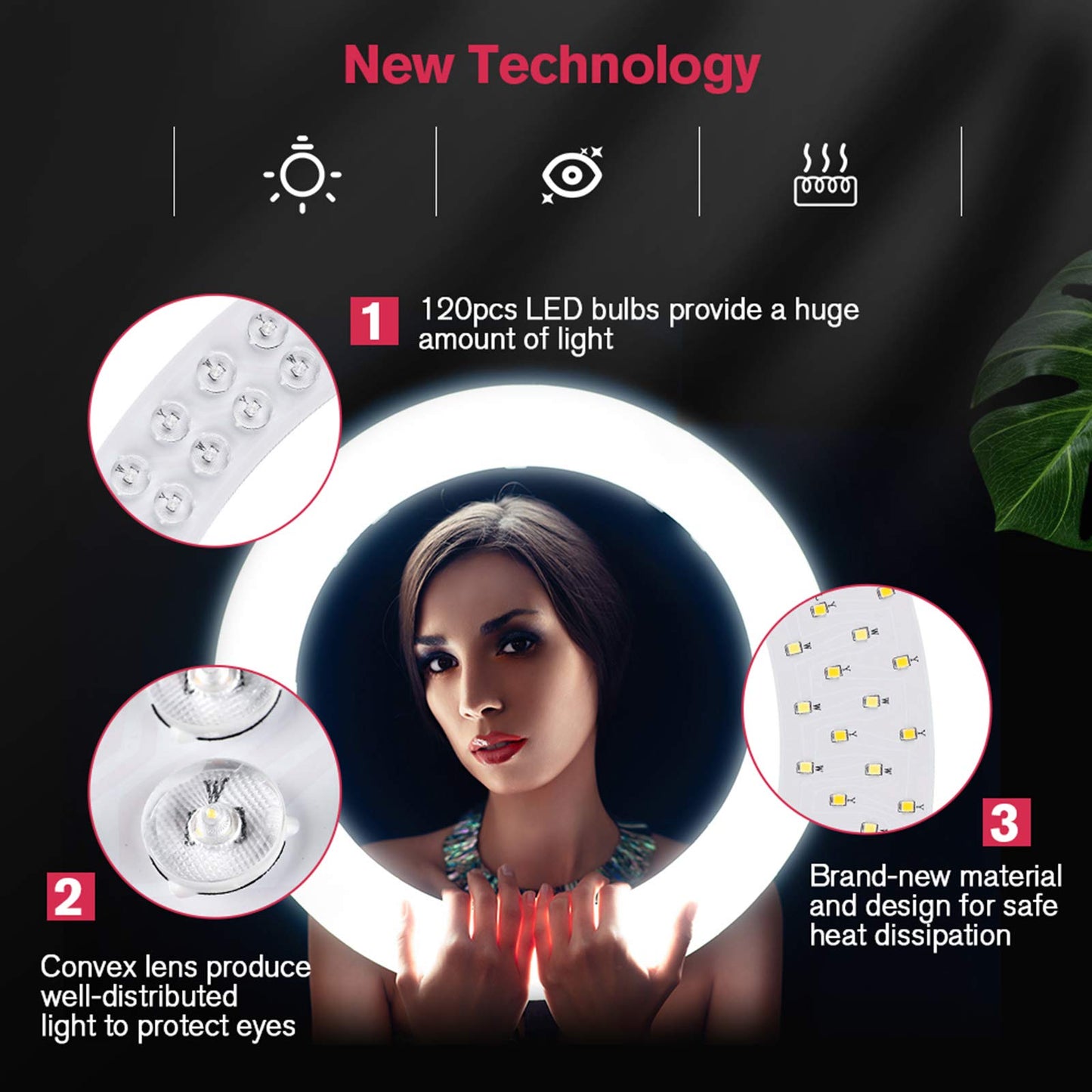 18 inch LED Ring Light with Tripod Stand Dimmable Makeup Ring light for Studio Portrait YouTube Vlog Video Shooting with Remote Controller, CRI 90