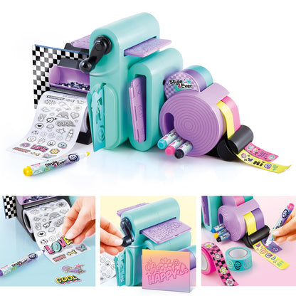 Scrapbooking 3 in 1 Station - Customise Your Notebook - 150+ DIY Accessories Included, Hours of Creativity, Embossing, Tapes and and Sticker Factory