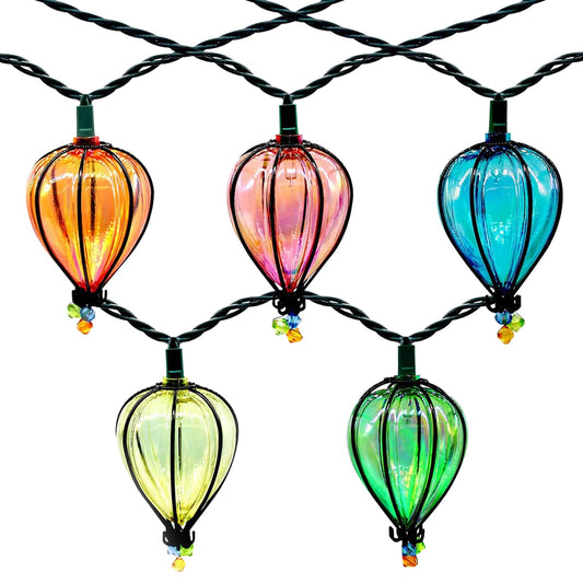 11FT Multicolor String Lights with 10 Bulbs, UL Listed Connectable Waterproof Decorative LED Lights Hanging for Backyard Patio, Indoor/ Outdoor for Christmas Wedding Party Festival Lighting(2pcs)