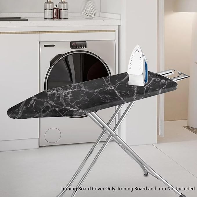 Black Marble Printed Ironing Board Cover 15X54“