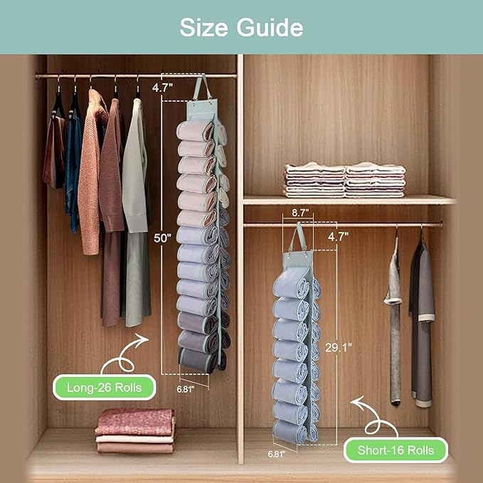 Legging Organizer Storage, T-Shirt Hanging Closet Hanging Clothes Organizer