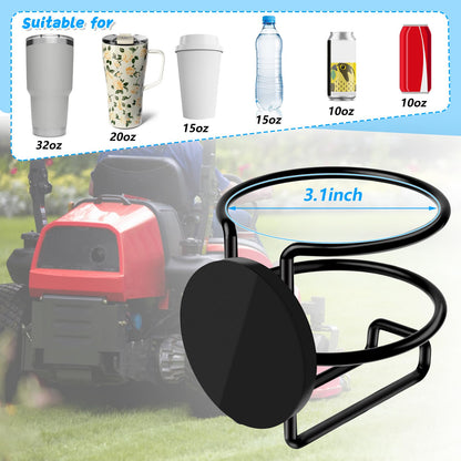 Magnetic Cup Holder, 2 Pack Portable Cup Holder for Tractor Mower Truck Car Fridge, Magnet Cup Drink Holder