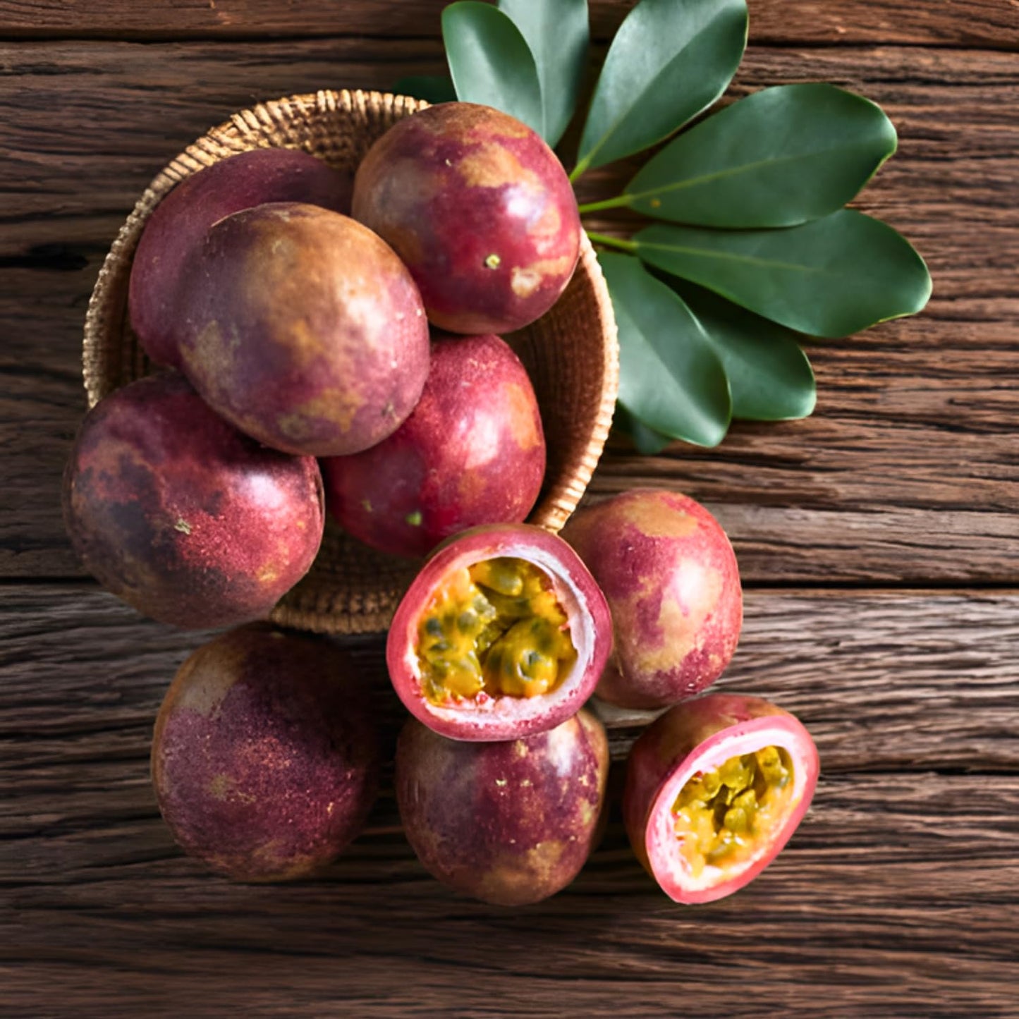 Passionfruit Plant - Red Passion Fruit Vine, 4 Inch Tall, Tropical Climbing Vine with Sweet Flavor for Outdoor Landscaping, Vertical Gardens & Decorative Displays