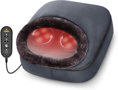 COMFIER Shiatsu Foot Massager with Heat- Kneading Back Massager with Heating Pad, Heated Foot Warmer, Electric Feet Massager Machine for Plantar Fasciitis,Neuropathy, Stress Relief