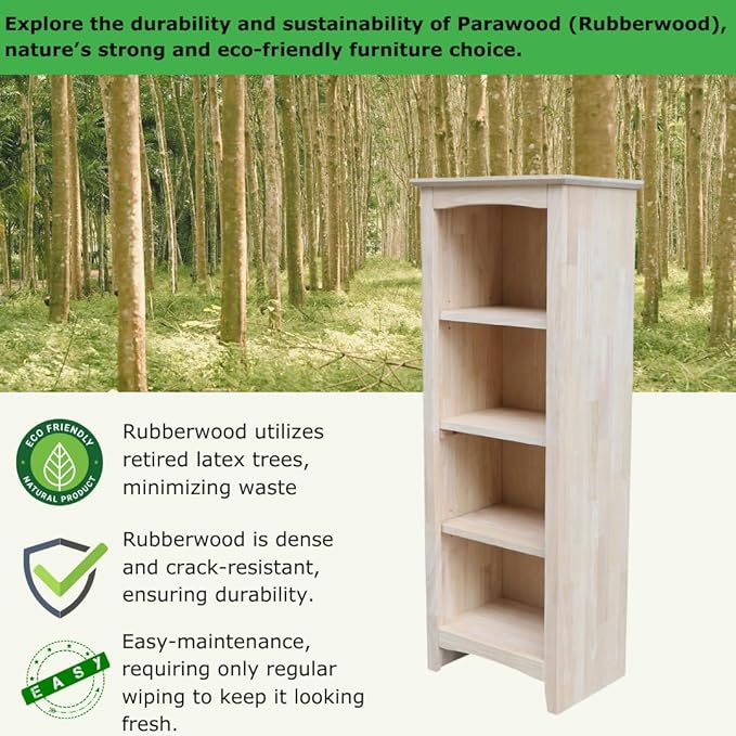 Solid Wood Shaker Bookcase