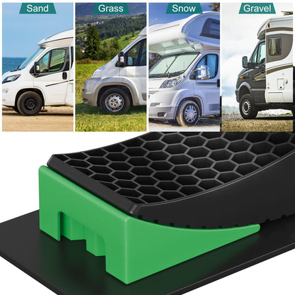 LEIDGG 2Packs RV Leveling Blocks System Kit Camper Leveling Blocks for RVS Trailer with Carrying Bag, Anti-Slip Mats, T Bubble Level Up to 35000 LBS