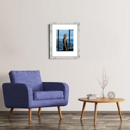 XUANLUO 1 pcs 11x14 Picture Frame with White Color,Rustic Retro Photo Frame with HD Plastic Cover for Wall Mount,Display Family Friends Wedding Gift