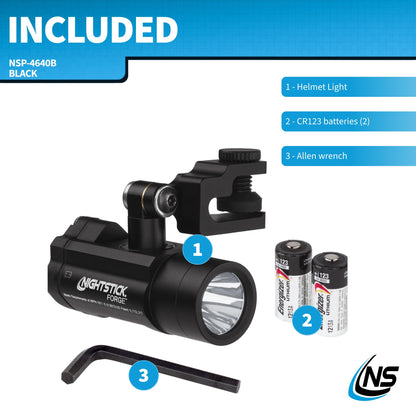Nightstick NSP-4640B Forge™ Helmet-Mounted Multi-Function Flashlight