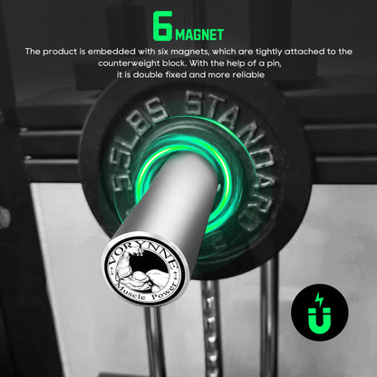 Vorynne Weight Stack Pin Extender for Gym Cable Machine & Home Gym, Ø 8 mm, Allowing Additional Olympic Weight Plates, Made of Durable Steel for Secure and Long-Lasting Use