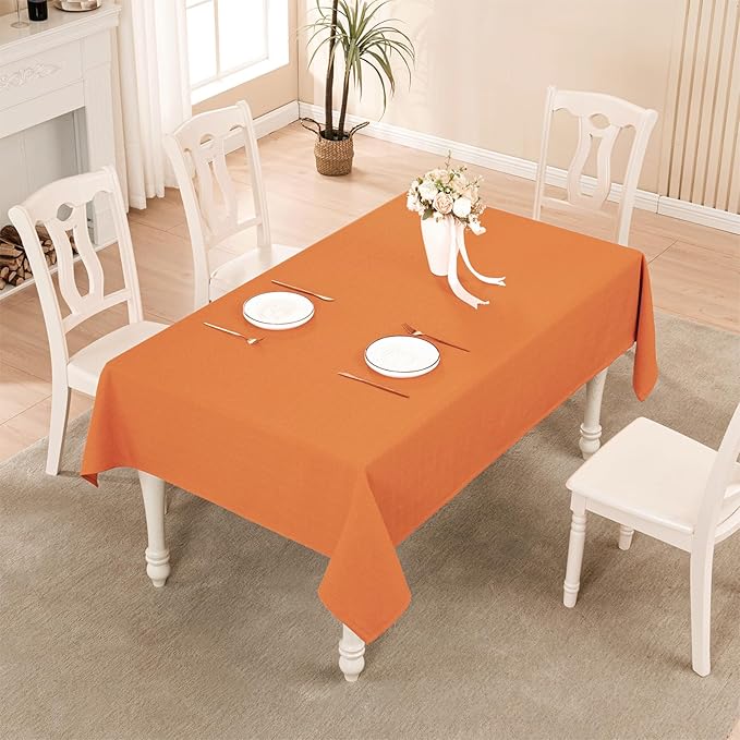 BALCONY & FALCON Rectangle Tablecloth Washable Wrinkle Resistant and Water