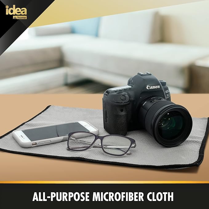 Idea Home Premium Microfiber Cleaning Cloth Ultra Absorbent Streak and Lint