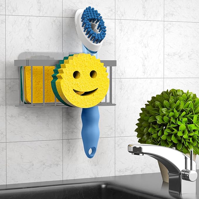 Sponge Holder Smiley Face, Sink Caddy
