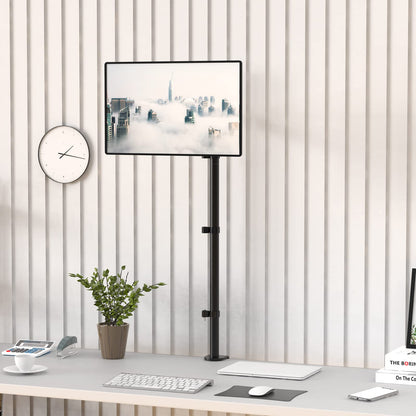 WALI Monitor Arm Mount for Desk, Single Extra Tall Computer Desk Mount, Monitor Bracket Mount Stand Single, up to 32 inch, 22 lbs (M001XL), Black