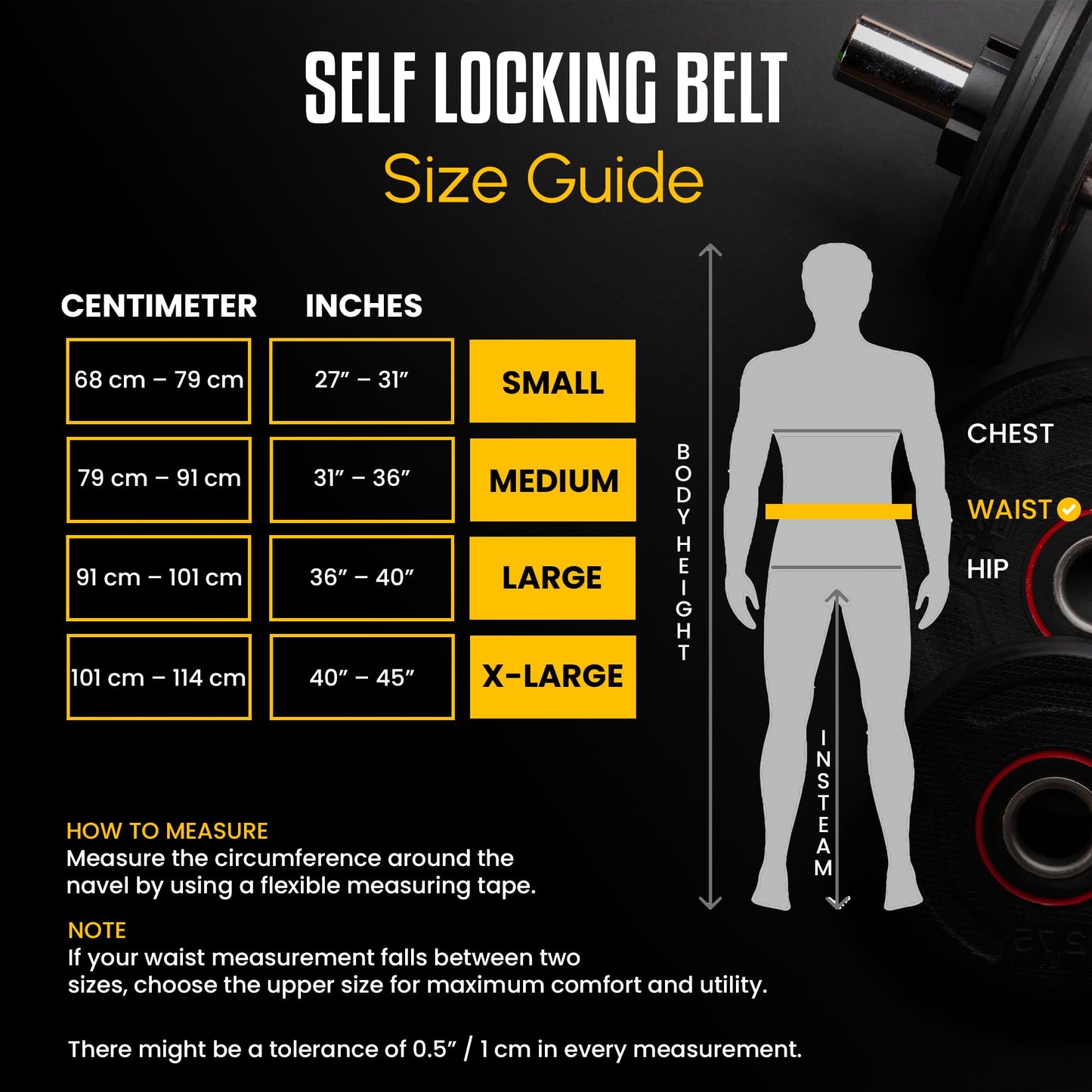 BodyReapers Nylon Auto-Locking Weight Lifting Belt, 4" Weightlifting Belt For Fitness, Weight Lifting, Olympic Lifting - Adjustable Deadlift Belt, Squat Belt - Workout Belt For Men & Women
