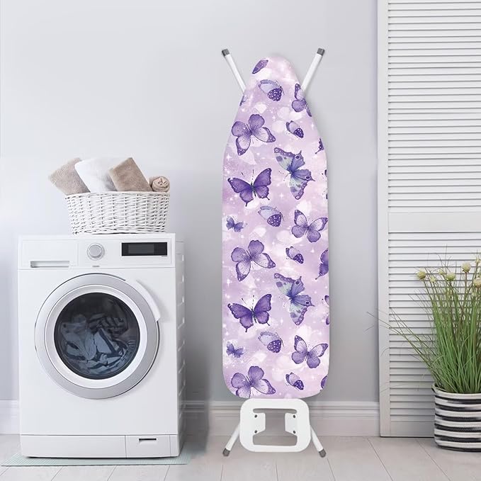 Purple Butterfly Ironing Board Cover Iron Pad Covers Padding
