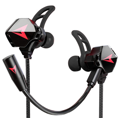 KASOTT Battle Buds Pro in-Ear Gaming Headset with Dual Microphone, Mute and Volume Control, Wired Earphones for Mobile Gaming, Nintendo Switch, Xbox One, PS, PC (New-Black)