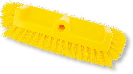 SPARTA Multi-Level Tile Scrub Brush 12" Wide Brush Head, Heavy-Duty Tile