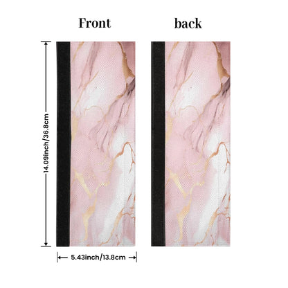 DXTKWL Pink Rose Gold Marble Print Refrigerator Door Handle Covers Set of 2 Kitchen Appliance Handle Covers Protector for Fridge Microwave Stove Oven Dishwasher