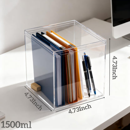 KissYou Acrylic Box Clear Box with Lids Candy Containers Transparent Display Square Cube Acrylic Storage Box Christmas Party Decorations