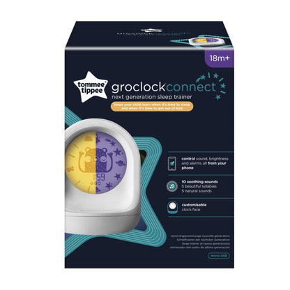 Tommee Tippee Sleep Trainer Clock, Timekeeper Connected Sleep Aid, from The Creators of The Groclock, App-Enabled Alarm Clock and Nightlight for Children