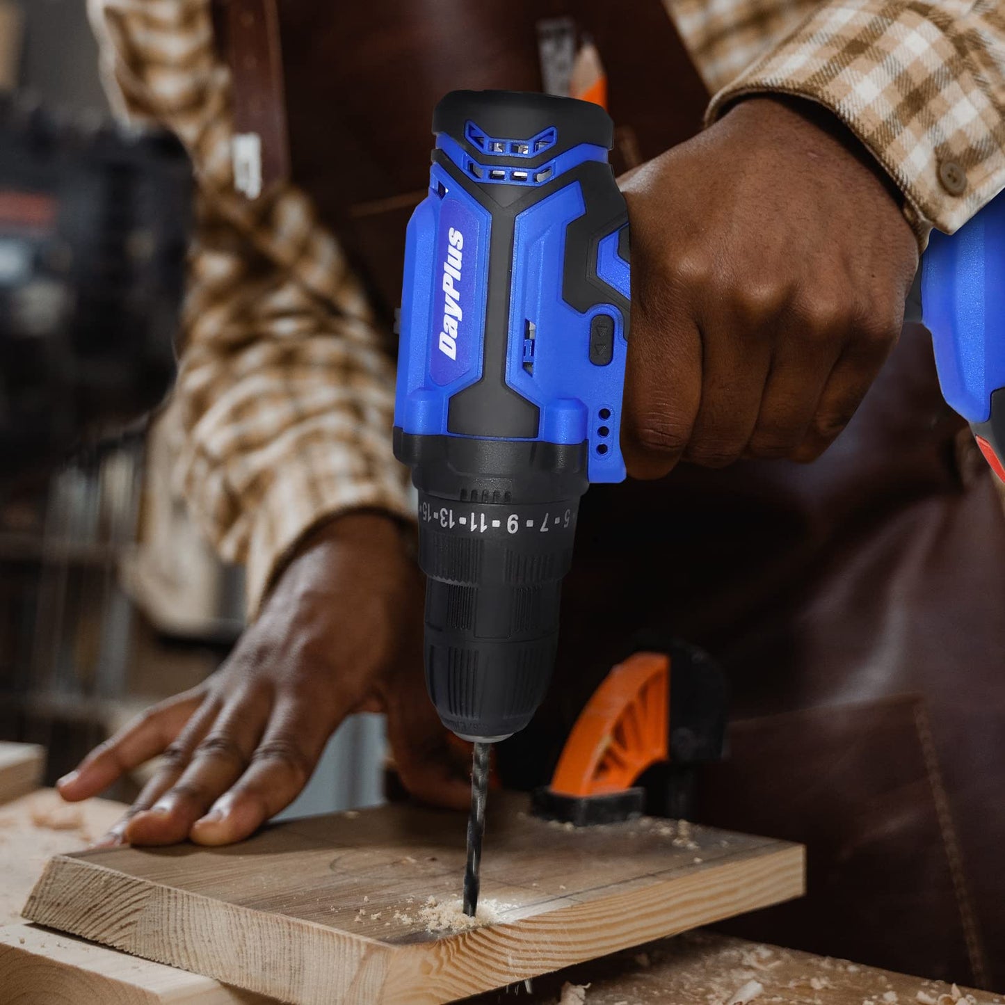 21V Cordless Power Drill with 2 Batteries,Handheld Electric Screwdriver Drill Set,45Nm 25+1 Torque Setting, 2-Speed Combi Drill, 3/8" Chuck Drill Driver Kit with 26 Drill Bits and Kit Box for Home DIY