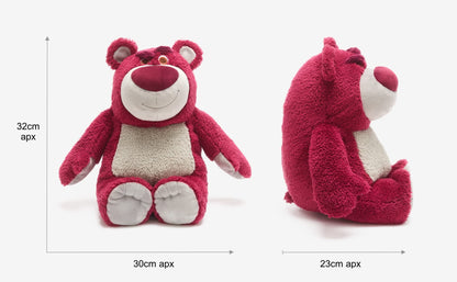 Disney Store Official Lotso Huggin' Bear Soft Toy, Toy Story, 32cm/12”, Strawberry Scented Pink Teddy, Plush Cuddly Character, Villain with Embroidered Details and Soft Finish