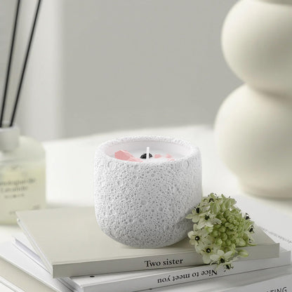 Gardenia Scented Candles Gypsum Jar Candle, Soy Candles for Home Fragrance & Decor, Ideal for Creating Relaxing Ambience & Holiday Gifting | 5.64 Oz (Gardenia)