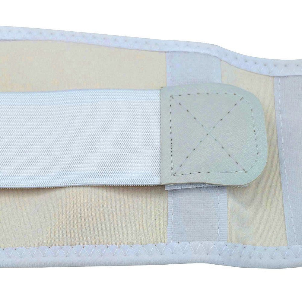 Thoracic Back Brace Posture Corrector- Magnetic Lumbar Back Support Belt-Back Pain Relief, Improve Thoracic Kyphosis, for Lower and Upper Back Pain Men & Women (White, X-Large)