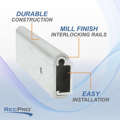 RecPro RV Aluminum Table Support Trim Mill Finish 30" | RV Trim | RV Table Support | for Sliding Table Support | Made in USA