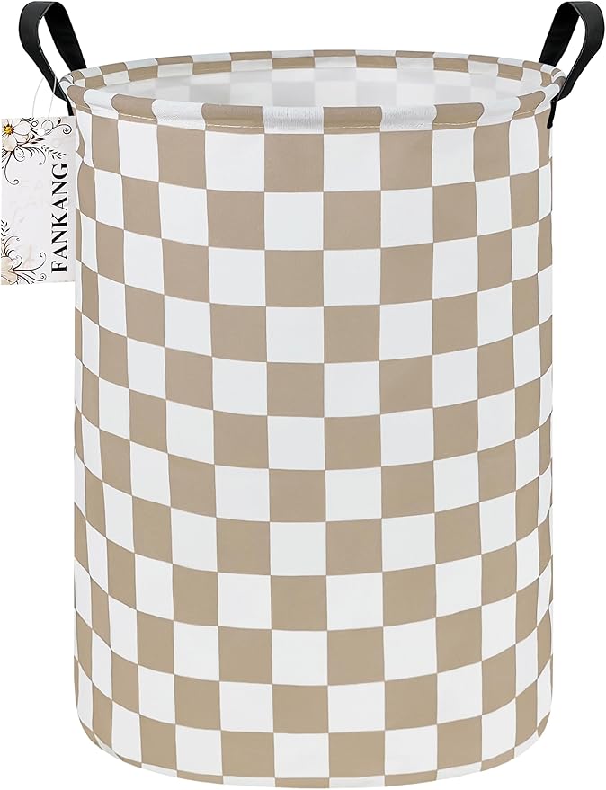 FANKANG Storage Basket, Nursery Hamper Canvas Laundry Basket Foldable