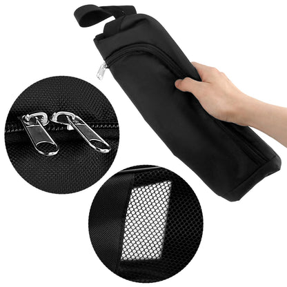QWORK Golf Shoe Bag - 2 Pack Outdoor Zippered Shoe Carrier with Mesh Holes - Compatible with Various Shoe Sizes -Sport Shoes Bag Travel Shoe Bags