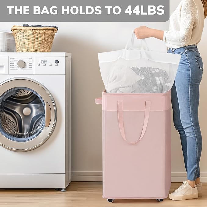 Goodpick Pink Laundry Basket