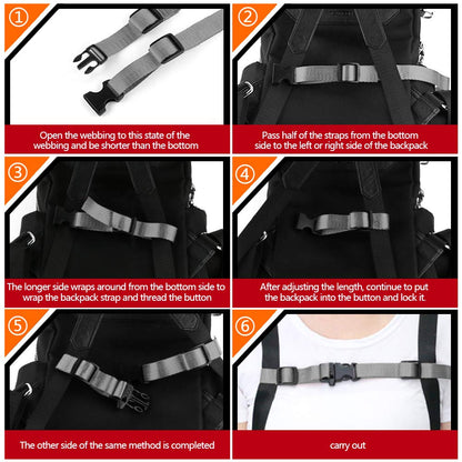 YGDZ 1 Inch Buckles, 30 Pack Plastic Quick Release Parachute Buckles for Backpack Strap Webbing Belt, Black